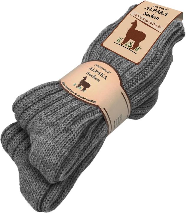 Normani 2 Paar Alpaka-Socken mit Wolle