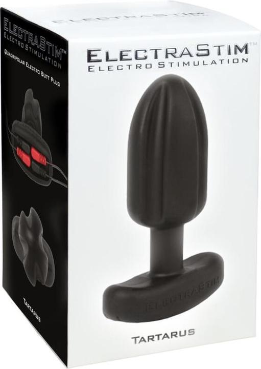 Actual product image ElectraStim Tartarus Anal Plug Quadripolar Silicone Black