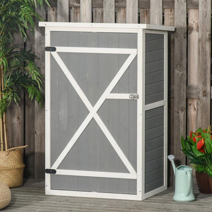 Actual product image Outsunny Tool shed with shelves