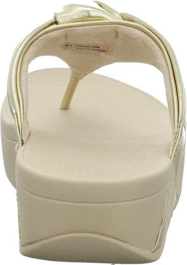 Produktbild Fitflop Lulu Padded Knot Metallic Leather Toe Post Sandal (39)