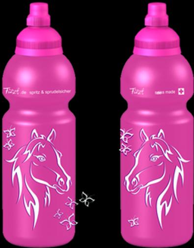 Actual product image Fizzii Drinking bottle 600ml pink, horse (0.60 l)