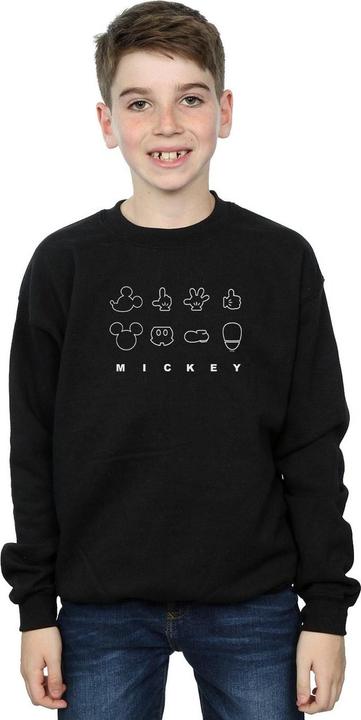 Actual product image Disney Boys Mickey Mouse Deconstructed Sweatshirt (140, 146)