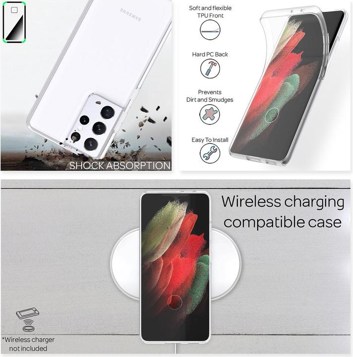 Immagine prodotto Nalia Custodia per cellulare a 360 gradi (Samsung Galaxy S21 Ultra)