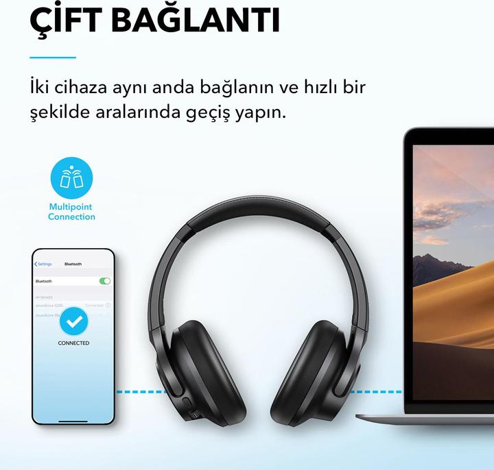 Actual product image soundcore Q20i (ANC, 40 h, Wireless, Cable)