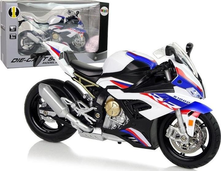 Actual product image Lean Toys BMW S1000RR motorbike white