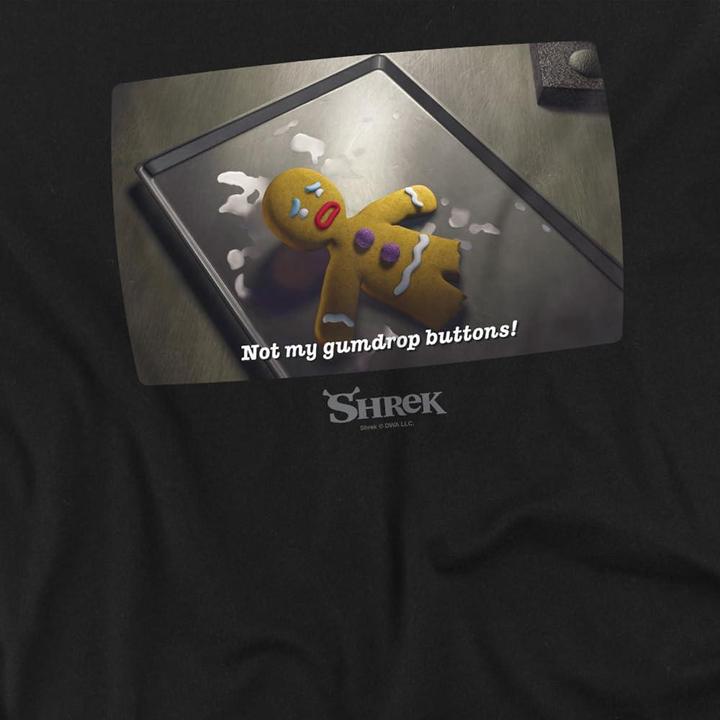 Immagine prodotto Shrek Gumdrop Buttons Maglietta Meme Uomo (4XL)