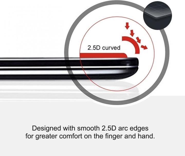 Image du produit Screenguard LG Q Stylus Full Screen Protection en verre blindé 2.5D 9H (1 pièce(s), LG Q Stylus)