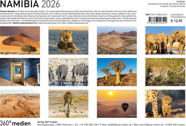 Image du produit NamibieCalendrier en brochure2026 (Allemand)