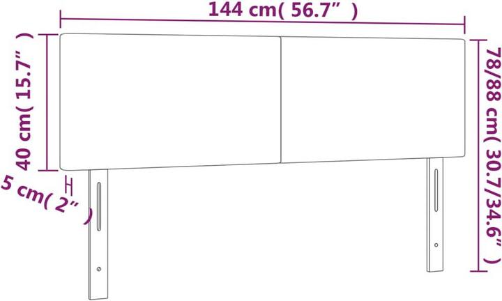 Actual product image VidaXL Templeton (144 x 5 x 88 cm)
