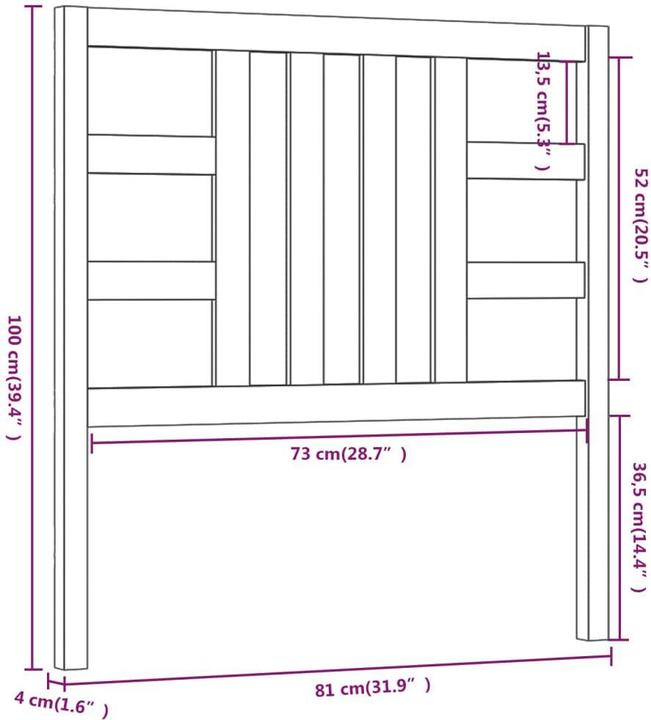 Immagine prodotto VidaXL Lior (81 x 4 x 100 cm)