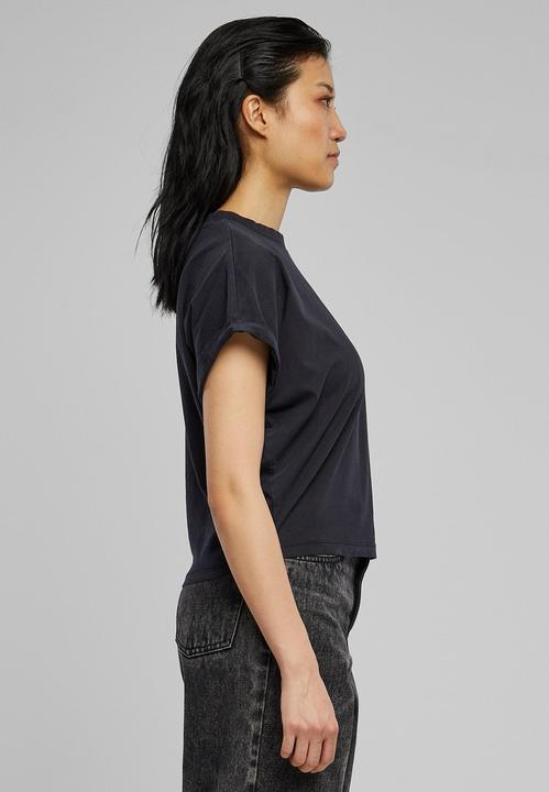 Actual product image Urban Classics Ladies Short Pigment Dye Cut On Sleeve Tee (S)