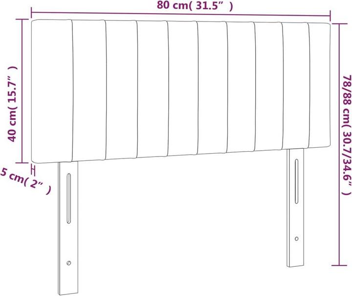Produktbild VidaXL Carolin (80 x 5 x 88 cm)