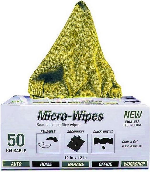 Image du produit Webstar Micro-Wipes Micro- fasertücher Box Gelb 24x24cm (50 pcs)