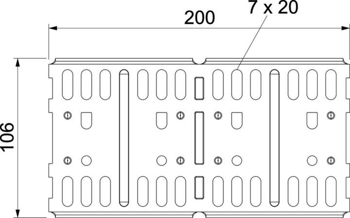 Image du produit OBO Bettermann Vertr Connecteur pour chemin de câbles 200mm pour 110mm RLVL 1