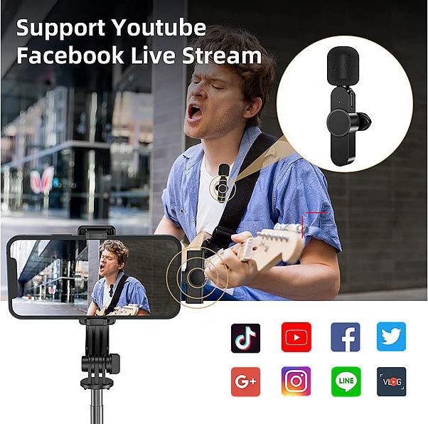 Actual product image Callstel Mini Wireless Microphone Set