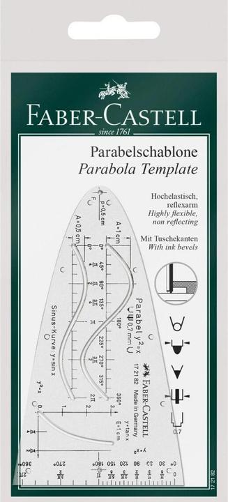 Actual product image Faber-Castell Parabola template (124 mm)