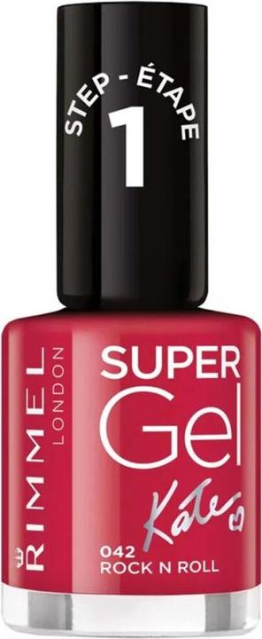 Rimmel London Super Gel By Kate STEP1 (042 Rock n Roll, Gel-Effekt Nagellack)