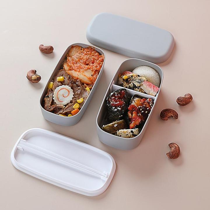 Produktbild JTI Lebensmittelbox mit Doppelschichten und Essstäbchen
