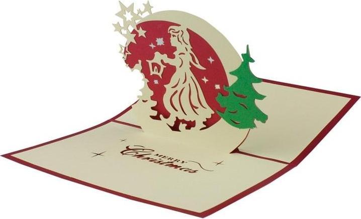 Image du produit JTI Carte de Noël pop-up faite à la main - n° 8 (1 pcs)