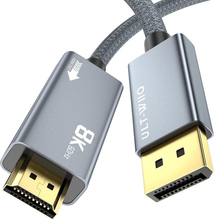 Actual product image Ult-Wiiq DisplayPort auf HDMI-Kabel (3 m, DisplayPort)