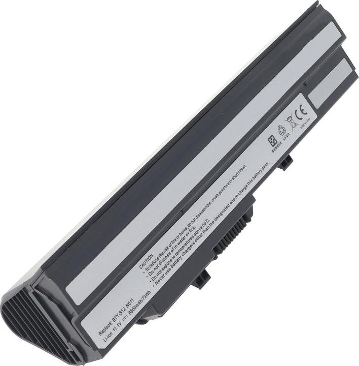 Image du produit Medion Batterie Akoya Mini E1210, E1212, Batterie BTY-S11, BTY-S12, BTY-S13 (6 cellules, 6600 mAh)