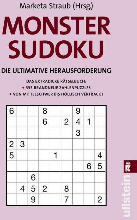 Immagine prodotto Monster-Sudoku (Tedesco, Marketa Straub, 2007)
