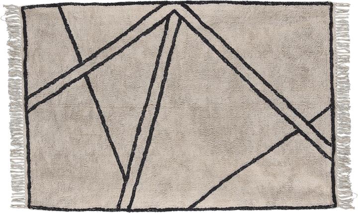Produktbild Villa Collection Villa Teppich Natural Black 180x120 (120 x 180 cm)
