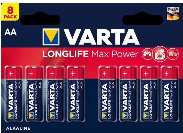 Image du produit Varta Longlife Max Power (8 pcs, AA, 2980 mAh)