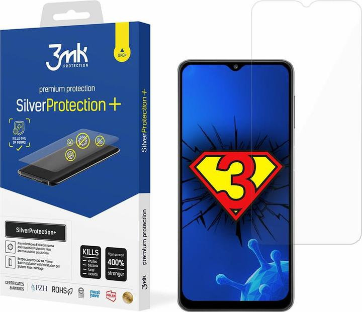 Actual product image 3MK SilverProtection+ screen protector, screen protector film (1 Piece, Samsung Galaxy A22 5G)