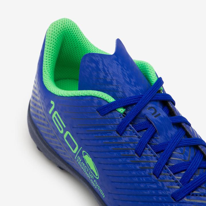 Immagine prodotto Kipsta Scarpe da calcio multispeed da bambino TF con lacci - 160 Turf blu (35)