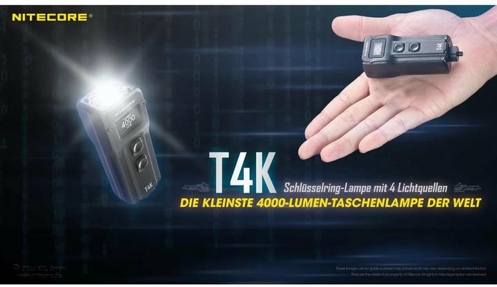 Actual product image Nitecore T4K - 4000 lumen (8.20 cm, 4000 lm)