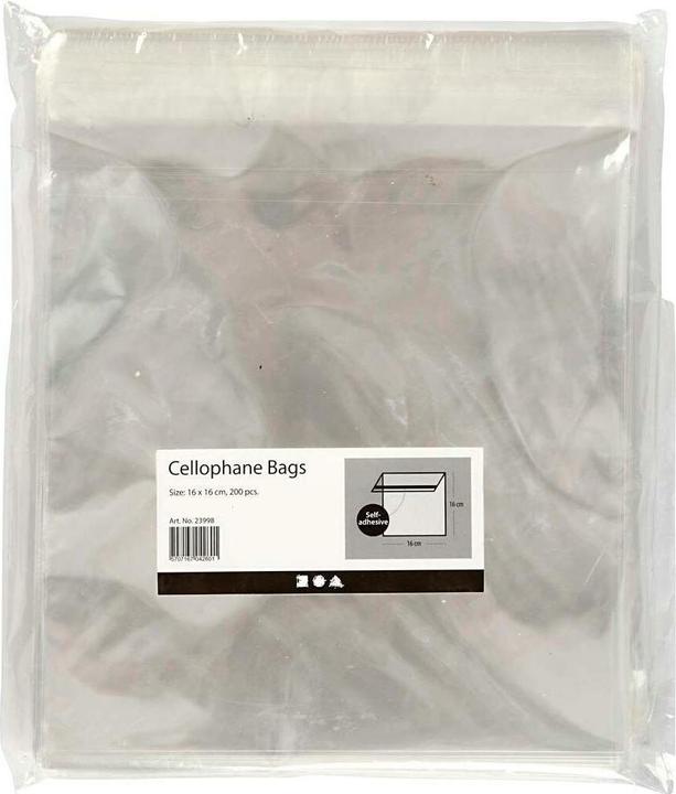 Produktbild Creativ Company Cellophanhüllen, transparent, 200 Stück (Geschenktüte, 200 x)