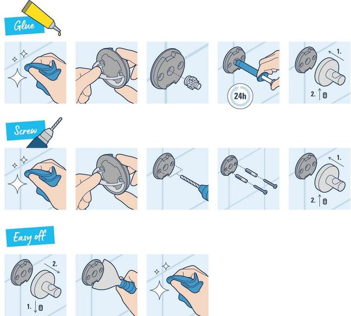 Immagine prodotto Grohe Gancio per accappatoio Start Cosmopolitan QuickFix, adesivo, cromo