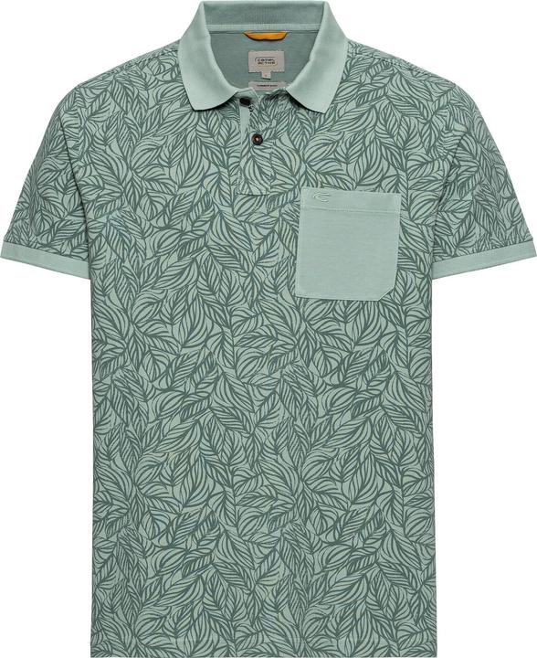 Produktbild Camel Active Piqué Poloshirt aus reiner Baumwolle mit floralem Allover-Print (3XL)