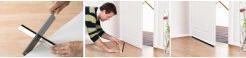 Actual product image tesa tesamoll STANDARD door sealing strip, self-adhesive door seal for smooth floors
