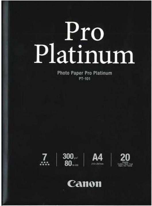 Canon PT-101, Photo Paper Pro Platinum (300 g/m², A4, 20 x)