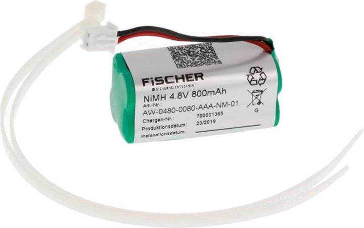 Actual product image Fischer Battery cube 4.8V0.8Ah AW-0480-0080AAA-NM01 (1 pcs., 800 mAh, Rechargeable battery)