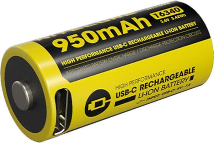 Nitecore NL169R (1 pcs., 16340, 950 mAh)