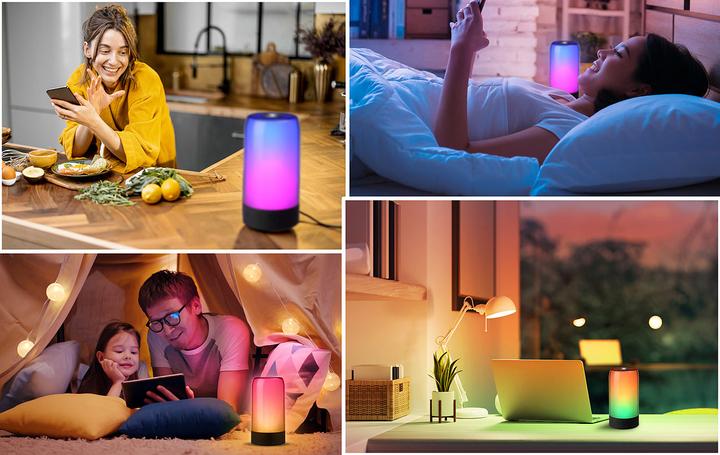 Actual product image Luminea Smart mood light with RGB IC LEDs