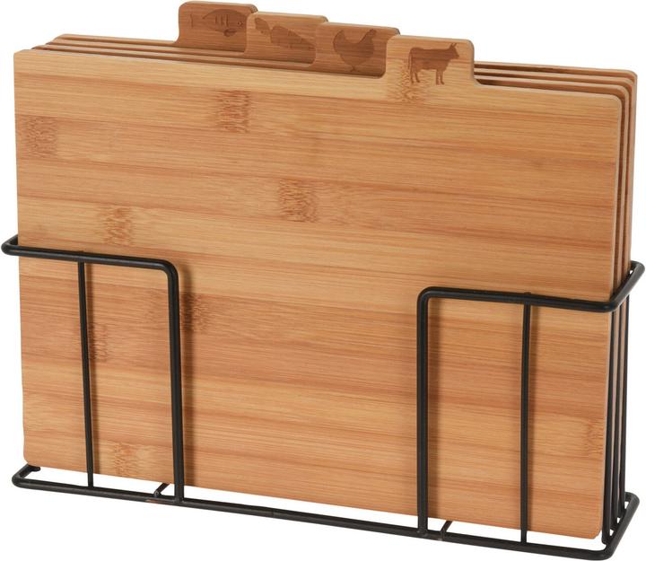 Actual product image Natura Punto 5-piece bamboo chopping board set