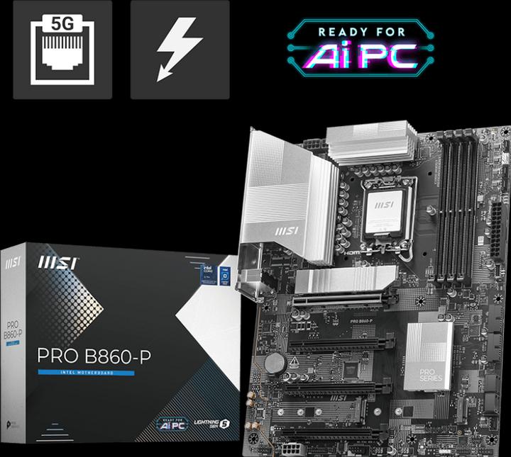 Produktbild MSI PRO B860-P (LGA 1851, Intel B860, ATX)