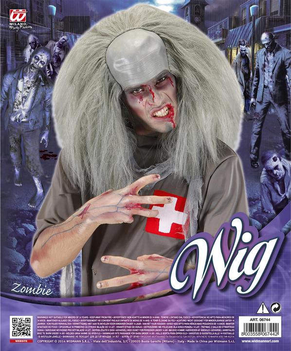 Immagine prodotto Widmann Zombie parrucca mezza calva capelli