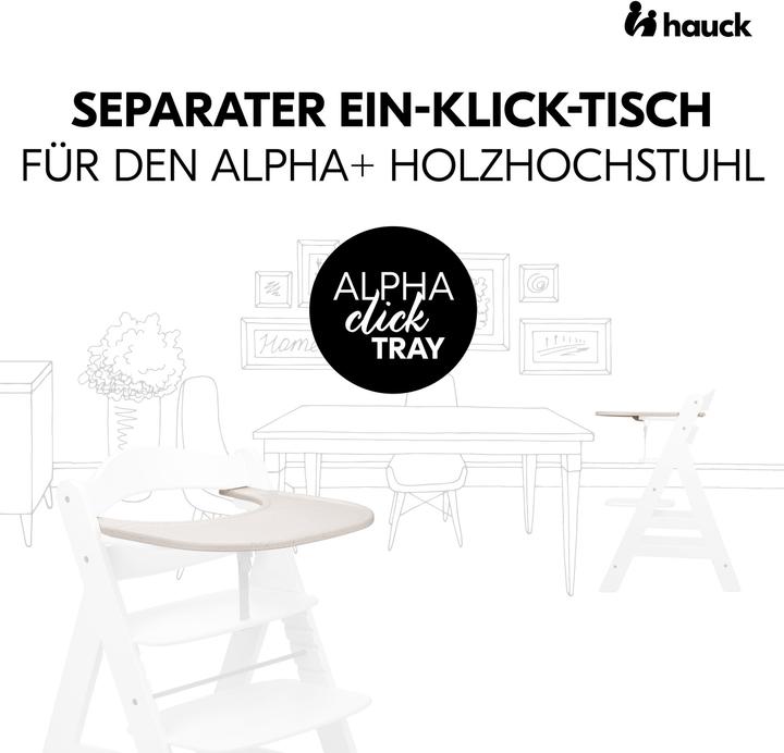 Image du produit Hauck Alpha Click Tray Speckle Beige