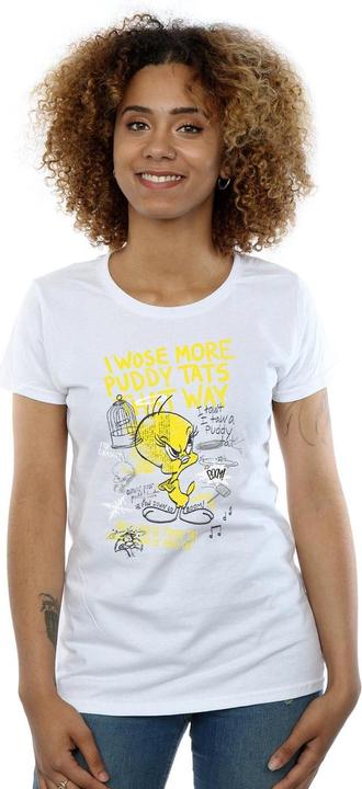 Immagine prodotto Looney Tunes Maglietta da donna/ragazzo More Puddy Tats Tweety in cotone (S)