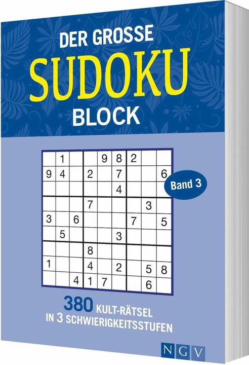 Actual product image Der grosse Sudokublock Band 3 (German, Naumann & Göbel, 2019)