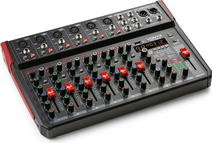 Produktbild Vonyx VM-KG10 - 10-kanaals mengpaneel Bluetooth, DSP, mp3 speler en USB audio interface (Studio- und Livemixer)