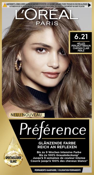 Produktbild L'Oréal Paris Preference Core (Helles Perlmuttbraun, Châtain clair perlé)