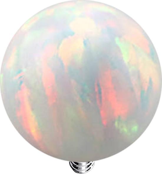 Produktbild Star Piercing Dermal Anchor Kugel Opal weiss (ohne Messing, Chirurgenstahl 316L)