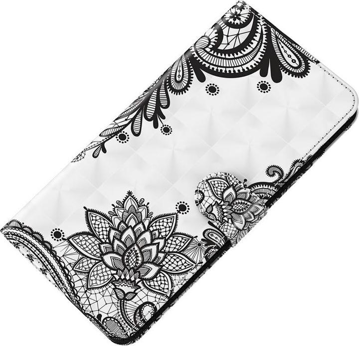 Image du produit Cover-Discount iPhone 13 - Étui effet paillettes fleurs noir (Apple iPhone 13)