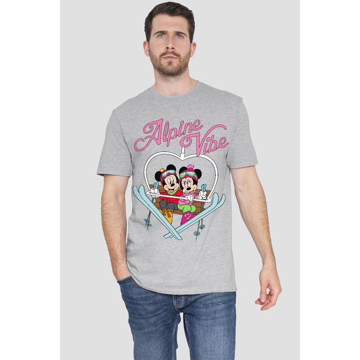 Actual product image Disney Mens Alpine Vibes Mickey Mouse T-Shirt (S)